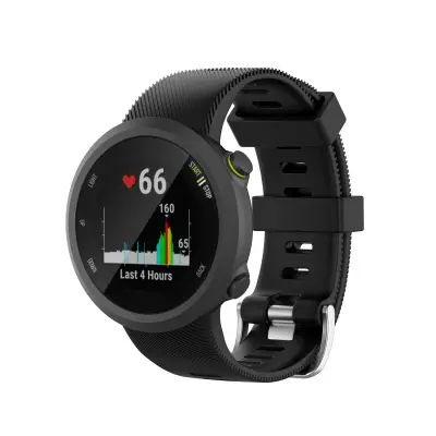 Garmin Forerunner 45/45S silikonska zapestnica Črna