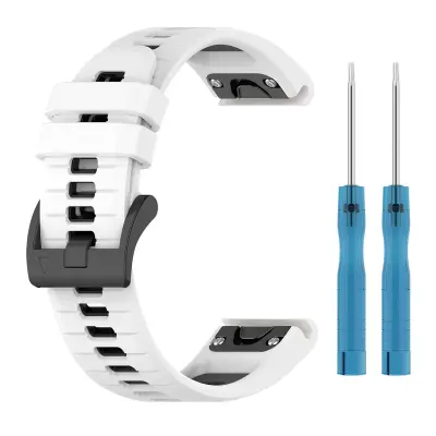 Roka za uro z dvobarvnim trakom za roke s hitrim odpiranjem za Garmin Fenix Mustard 26 mm
