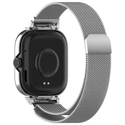 Ohišje s kovinskim okvirjem in integriranim paščkom za Redmi Watch 4 Silver