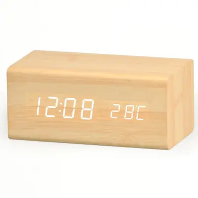 Digitalna LED budilka Champagne