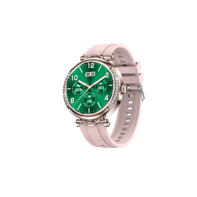 Pametna ura z merilnikom srčnega utripa, nadzorom spanja, števcem korakov Pink