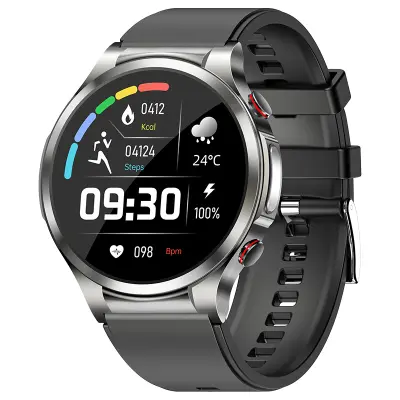 Pametna ura z EKG, pulzom, kisikom v krvi, monitorjem spanja DarkGrey