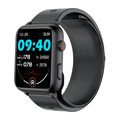 Pametna ura, 1,91-palčni zaslon, krvni tlak, srčni utrip, kisik v krvi Black