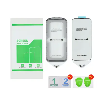 HD zaščitna folija za zaslon za iPhone, 2 kosa Transparent  iPhone 14 Pro