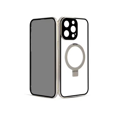 Magnetni ovitek z zaščito zasebnosti za iPhone Champagne  iPhone 15