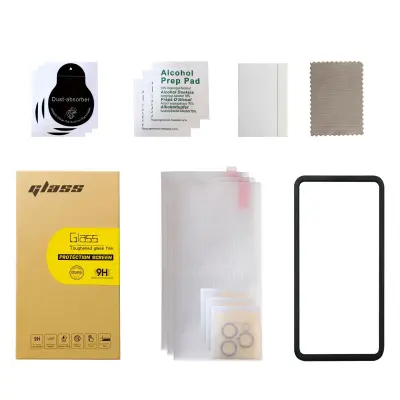 Paket 3 zaščitnih zaslonov za iPhone 15 in 3 paketov zaščitnih leč fotoaparata   iPhone 15