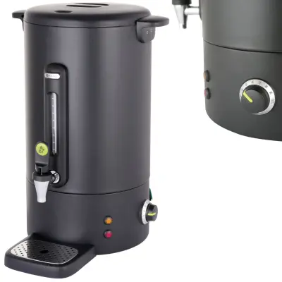 HENDI 211465 grelec za kavo s pipo proti kapljanju črn Concept Line 18 l