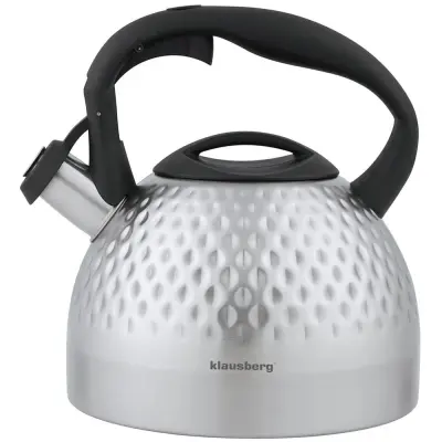 KLAUSBERG KB-7642 jekleni kotliček s piščalko 3L