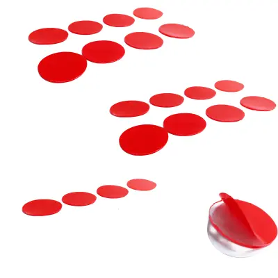 Močan in vodoodporen dvostranski trak 20 nalepk Transparent