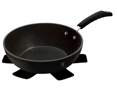 TITAN WOK 28cm 3.2L BERLINGER HAUS BLACK PROFESSIONAL LINE BH-6126