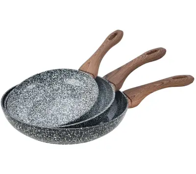 SET 3 PONEV 20/24/28CM KINGHOFF GRANIT WOOD KH-1030