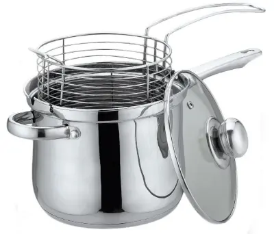 LONEC S KOŠARO ZA CVRTJE KiNGHOFF 3,6L 18cm KH-4581