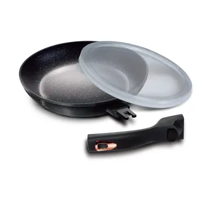 GRANITNA PONEV S SNEMLJIVIM ROČAJEM 28cm BERLINGER HAUS BLACK ROSE BH-1952