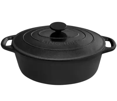LITOŽELEZNA DEŽNA PONEV 6,2L 33cm KiNGHOFF KH-1111