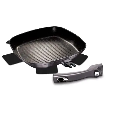 PONEV IZ POLJ GRANITNI ŽAR 28cm S SNEMLJIVIM ROČAJEM BERLINGER HAUS Carbon Pro BH-6914