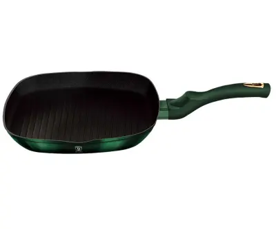 GRANITNA PONEV ZA ŽAR 28x28CM BERLINGER HAUS METALIC LINE EMERALD BH-6050
