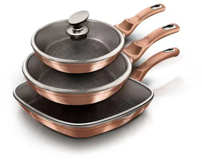 SET 3 GRANITNIH PONEV BERLINGER HAUS ROSE GOLD LINE BH-6195
