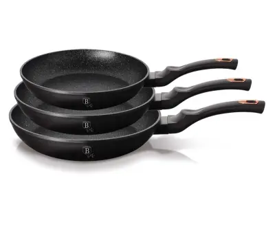 SET 3 GRANITNIH PONEV BERLINGERHAUS BLACK ROSE BH-6158