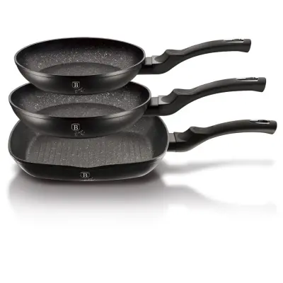 SET ZA CVRTJE PREMAZA BERLINGER HAUS ČRNI SREBRNI GRANIT BH-6157