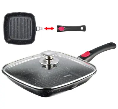 GRANITNA PONEV ZA ŽAR 28CM KINGHOFF KH-1511 DEL. ROČAJ