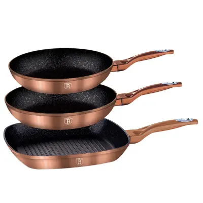 SET 3 GRANITNIH PONEV BERLINGER HAUS ROSE GOLD LINE BH-1279