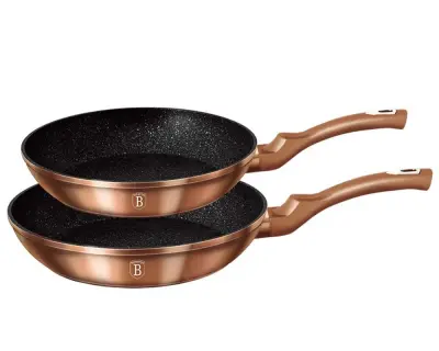 SET 2 GRANITNIH PONEV BERLINGER HAUS IZ ROŽNEGA ZLATA BH-1611