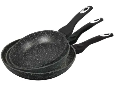 SET 3 PONEV 20/24/28CM KLAUSBERG MARMO GOLD KB-7290