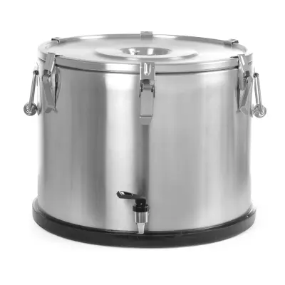 Termo posoda jeklena termovka s pipo za transport hrane 50L - Hendi 710333