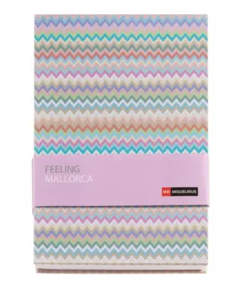 MIQUELRIUS Zvezek A5, pike, 80-listni, 100g, ZIGZAG