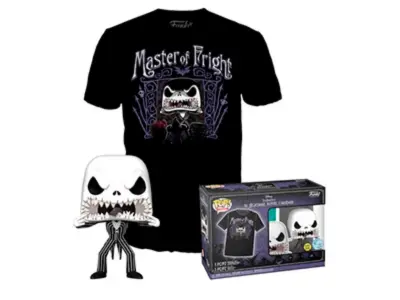 Funko pop! & TEE: Disney - Jack Skellingtonkellington - Majhen - (s) - Disney: Noč pred božičem - majica - Oblačila z zbirljivo vinilno figuro - Ideja