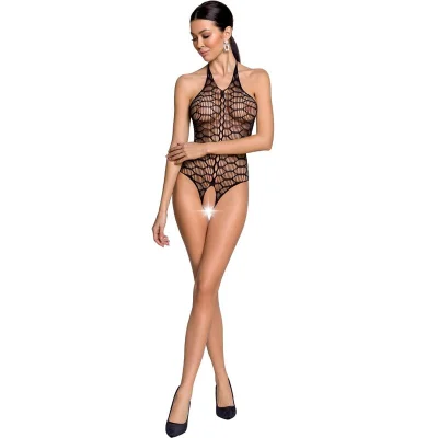 PASSION - WOMAN BS087 BODYSTOCK BLACK ENA VELIKOST
