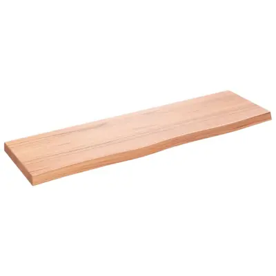 vidaXL Kopalniški pult svetlo rjav 100x30x(2-4) cm obdelan trden les