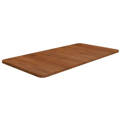 vidaXL Kopalniški pult temno rjav 80x40x1,5 cm obdelan trden les