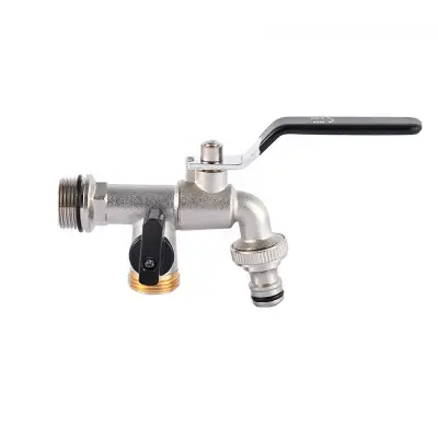 Zunanja pipa Enojni izhod, 3/4" moški dovod, 3/4" izhod Black