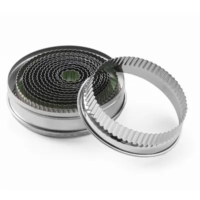 HENDI okrogel valovit model za izrezovanje piškotov, premer. 18-108 mm