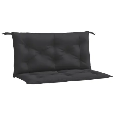 vidaXL Blazina za vrtno klop 2 kosa črna 100x50x7cm oxford tkanina