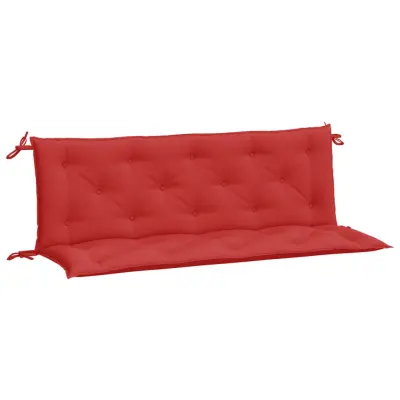 vidaXL Blazina za vrtno klop 2 kosa rdeča 150x50x7cm oxford tkanina