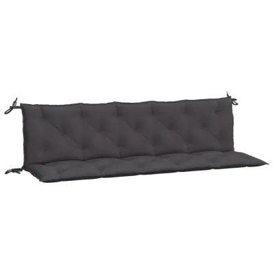 vidaXL Blazina za vrtno klop 2 kosa antracit 180x50x7cm oxford tkanina