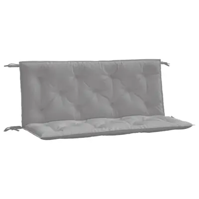 vidaXL Blazina za vrtno klop 2 kosa siva 120x50x7cm oxford tkanina