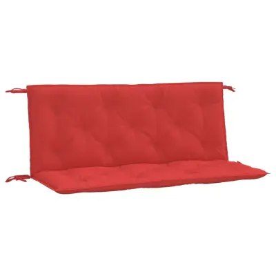 vidaXL Blazina za vrtno klop 2 kosa rdeča 120x50x7cm oxford tkanina