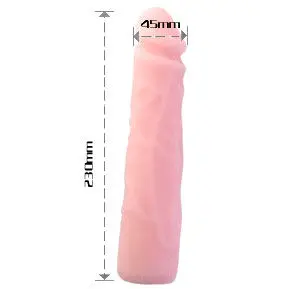 BAILE - REALISTIČNI SILIKONSKI DILDO S KOŽNIM DOTIKOM 23 CM