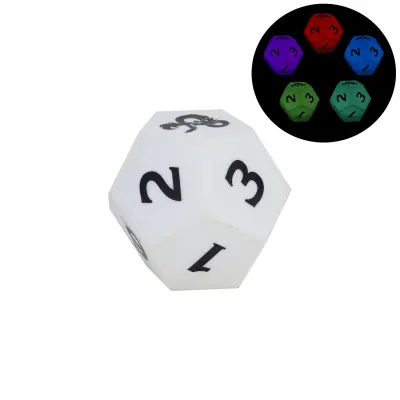 Paladone D12 Light - baterijsko napajanje - Dungeons and Dragons Dice White PP8250DD