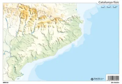 FIZIČNI KATALONIJA MUTE MAPA