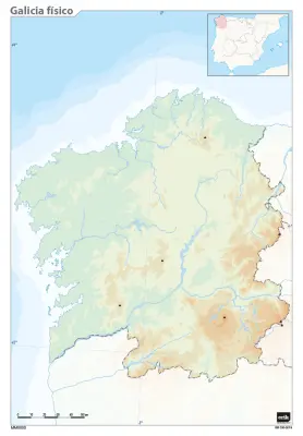 MUTE MAPA JE FIZIČNA GALICIJA