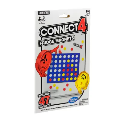 Igra Paladone Connect 4 Magnet za hladilnik, vključuje 47 magnetov za hladilnik