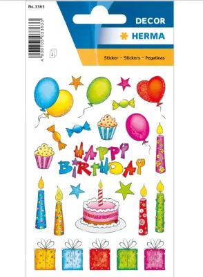 PEGATINAS DEKOR BIRTHDAY BLEŠČIČ