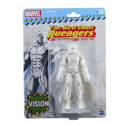 Marvel Legends Series Vision 15-cm retro embalaža igrače akcijske figure, 2 dodatka