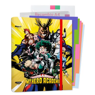 CARPEBLOCK 4 ANILLAS PREMIUM MY HERO ACADEMIA
