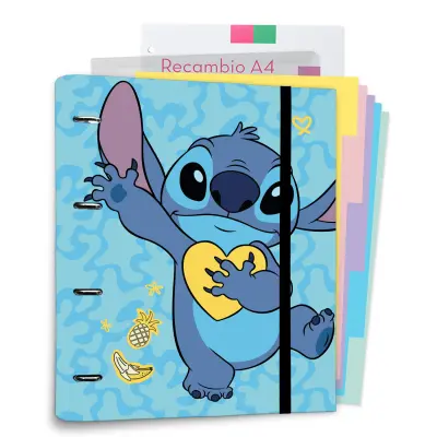 CARPEBLOCK 4 RINGS PREMIUM DISNEY STITCH TROPICAL