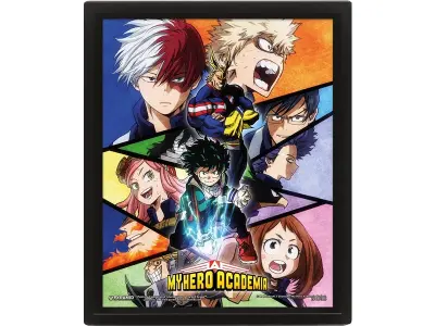 Pyramid MY HERO ACADEMIA CADRE 3D LENTICULAIRE CHARACTERS MOSAIC
